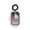 Black, variant on COM1950s Clear Card Holder, Plastic ID Badge Holder with Coil Strap, Student ID Card Protector for School Office Daily Use