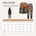 thumbnail image 5 of 2 Pack Women's Pajamas Set Sleepwear Loungewear Pjs Sets with Pockets, Trees Stained Glass Art, 5 of 6
