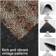 thumbnail image 3 of Brown and Black Leopard Print Kitchen Rugs Sets Of 3,Kitchen Runner Rugs Non Skid Washable,Decorative Kitchen Floor Mats for Kitchen,Sink,Laundry,17"x30"+ 17"x47" + 17"x59", 3 of 6