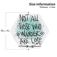 thumbnail image 3 of Disketp Not All Who Wander Are Lost1 Funny Coasters,6 Pcs Leather Coasters With Holder, Perfect Housewarming Hostess Gifts,Protect Furniture From Water Marks Scratch And Damage, 3 of 9