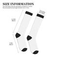thumbnail image 2 of Lsque White Pattern Sport Compression Socks for Men & Women 15-20 mmHg Knee High Nurse Pregnant Running Medical and Travel Athletic, 2 of 6