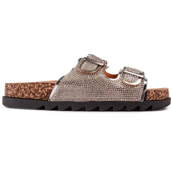 Solesister Cat Wide Fit Footbed Sandals