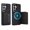 Black, variant on TECH CIRCLE Wallet Phone Case for Samsung Galaxy A52 5G, with Card Holder, Stand, Compatible with MagSafe and Magnetic Accessories, Lightweight PU Leather Shell Protective Case, Darkpurple