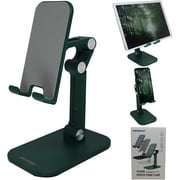 Artronix Cell Phone Desk Stand for Phone and Tablet Foldable Cell Phone Holder with Adjustable Height and Angle