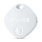 ATUVOS 1 Pack Key Finder, Bluetooth Tracker Pairs with Apple Find My (iOS Only), Device Tracker, Waterproof Locator Tracker for Keys, Luggage Tracker, IP67, Up to 200 ft Range