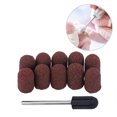 thumbnail image 5 of 2 tipos de cabezales dedicados para uñas de 10 piezas - 2 tipos de piezas para cabezales de pulido de uñas dedicados Tapa de lijado pulidora Herramienta de pedicura de manicura de arena(7 * 13), 5 of 5