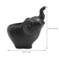 thumbnail image 3 of CIMAXIC Decorative Flowerpot 1Pc Creative Flowerpot Decorative Flowerpot Elephant Shaped Succulent Container,5.51"X3.15"X5.2", 3 of 4