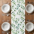 thumbnail image 4 of Table Runner 120 Inches Long for Kitchen Dining, Green Leaves Dresser Scarf Farmhouse, Dining Table Decorations for Wedding/Parties, Botanical Spring Country Watercolor 13 x 120 In, 4 of 8