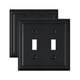 thumbnail image 1 of Placa de Pared ZILLSEA 2 Unidades, Doble Interruptor, Negra con Borde en Cuenta, 13x12 cm, 1 of 7
