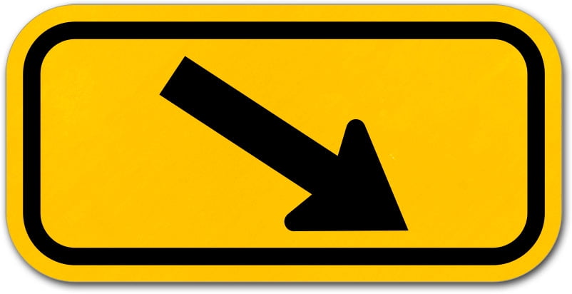 Theatre This Way To Arrow Sign Directional Novelty Metal 17" x 5" 