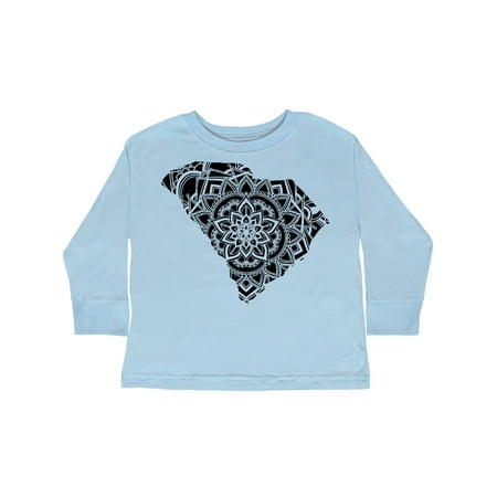 

Inktastic South Carolina Silhouette Mandala Gift Toddler Boy or Toddler Girl Long Sleeve T-Shirt