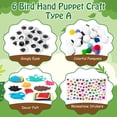 thumbnail image 2 of Laffact Making Bird Hand Puppet Craft Kit For Storytelling Role Play Toy,Owl Felt Sock Puppet,6pcs, 2 of 6