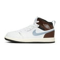 thumbnail image 2 of Little Kid's Jordan 1 Mid SE White/Blue Grey-Black-Sail (FQ8220 142) - 2, 2 of 6
