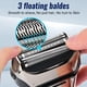 thumbnail image 4 of Maquinilla de afeitar eléctrica para hombres Afeitadoras eléctricas de aluminio para hombres Maquinillas de afeitar eléctricas para afeitarse la cara Afeitadoras eléctricas para hombres Afeitadora de, 4 of 5