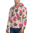 thumbnail image 3 of Sikiie Dragon Fruits Men's Hoodie, Essentials Hoodie, Sweatshirt, Pullover Hooded Sweatshirt for Men-XX-Large, 3 of 7