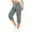 Gray, variant on Ltctricy Cargo Capri Pants for Women Elastic Waist Drawstring Cropped Pants with Pockets Casual Hiking Outdoor Pants
