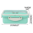 thumbnail image 3 of Moocorvic Bento Lunch Box for Insulated Food Storage with Compartment, Leakpoof Lunch Containers for Adults (Green), 3 of 3