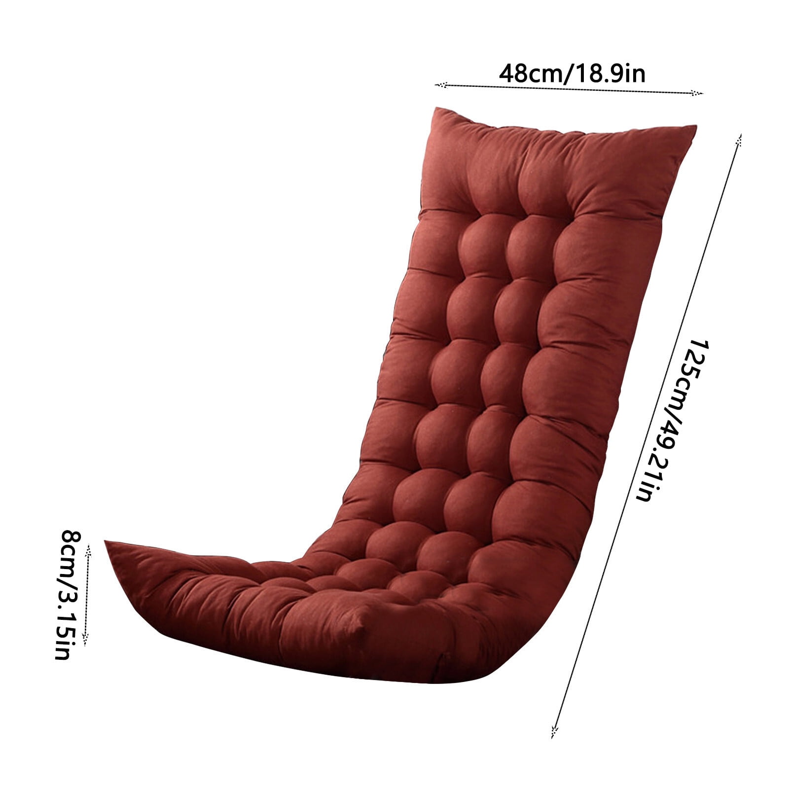 InsCrazy Rocking Chair Cushions Indoor Outdoor Rocking Chair Pad Recliner Cushion 20 X 50 inches