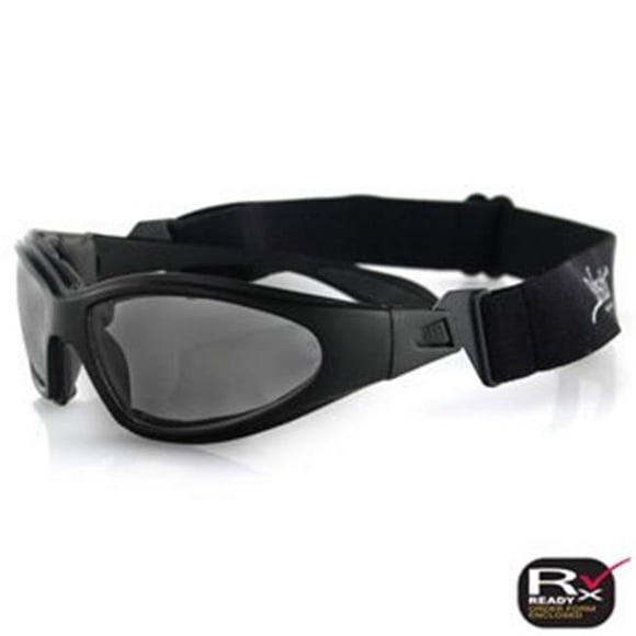 Zan Headgear GXR001 GXR Sunglasses Black Frame Smoke Anti-Fog Lens
