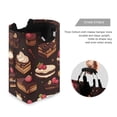 thumbnail image 3 of Yayeee Freestanding Laundry Hamper with Handle Collapsible Large Storage Basket for Clothes, Sweet Cakes, 3 of 7