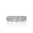 thumbnail image 2 of Womens Stainless Steel Silver Celtic Braid Ring Infinity Knot Band (Size 9), 2 of 5