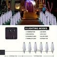 thumbnail image 7 of Halloween Decorations Solar Garden Lights Outdoor, 6in 1 Halloween Decorations Lights with Scary Party Gifts Decor, Solar Scary Path Lights for Halloween Party Decor Cold White, 7 of 7