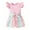 Pink, variant on PatPat Toddler Girls Outfits Baby Little Girl Clothes Sets 2pcs Sweet Girly Flutter Sleeve Top and Stripe Belted Shorts Set for Gift, Pink, 5-6T