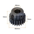 thumbnail image 2 of 1Mod 22T Pinion Gear 8mm Bore Hardened Steel Motor Rack Spur Gear with Step for RC Car Truck Gear Drive, 2 of 6