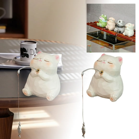 Oliegs Ornement de Bureau pour Intérieur, Design de Pêche Zen Relaxant, Enrichissez Votre Espace avec la Charmante Figurine d'Animal en Résine Parfaite pour les Aquariums et les Milieux Domestiques