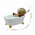thumbnail image 3 of Yunuuuoa 5 Packs Funny Cow in Bathtub Resin Figurine Whimsical Bathroom Decor Statue with Eye Mask Cute Animal Sculpture Home Desk Office Shelf Decor Novelty Gift, 3 of 6
