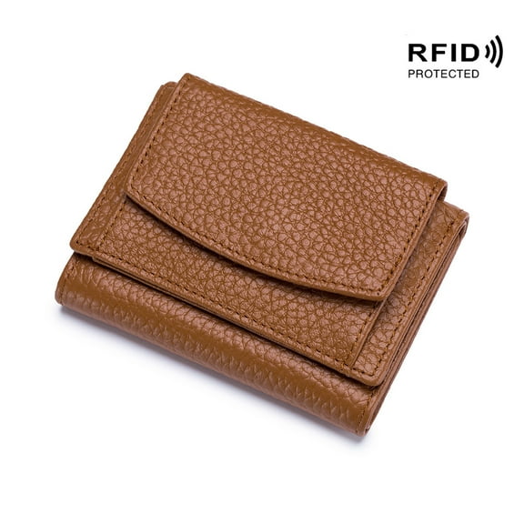Credit Card Holder Wallet for Women RFID Blocking Leather Card Case Wallet, Blocking Credit Card Holder with Coin Pocket