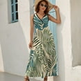 thumbnail image 5 of Vintage Hawaiian Aloha Graphic Dress Fashion Boho Beach Long Dresses Female Party Printed Maxi Dress, 5 of 9
