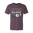 thumbnail image 2 of Wild Bobby, Be Your Own Kind of Beautiful Inspirational, Pop Culture, Men Premium Tri Blend Tee, Vintage Purple, Medium, 2 of 3