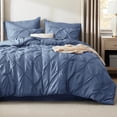 thumbnail image 2 of Juego de edredón Bedsure Queen Size, 7 piezas, azul pizarra, 2 of 7