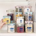 thumbnail image 3 of Food Storage Containers Airtight Cans Plastic Storage Boxes Stackable Food Storage Boxes Kitchen Refrigerator Storage Tanks, 3 of 4