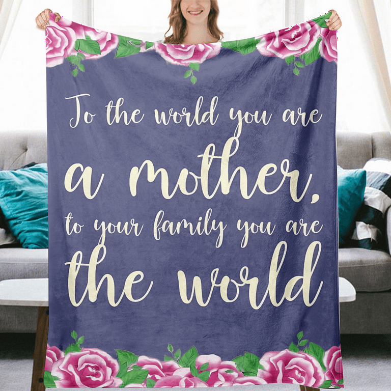 ButterTree I Love You Mom Gift Blanket - Gifts for Mom - Birthday Gifts for Women - Unique Mom Gifts from Daughter or Son for Valentines Da