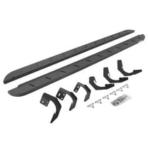 Go Rhino 63429980ST RB10 Slim Line Running Boards with Mounting Brackets Kit For Ram 15-18 1500, Ram 19-23 1500 Classic (Extended Cab Pickup)