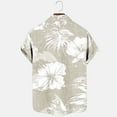 thumbnail image 6 of RYDCOT Hawaiian Shirt for Men Tropical Shirts Summer Beach Button Down Short Sleeve Luau Aloha Floral Cruise Vacation Outfit Yellow, 6 of 6
