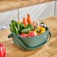 thumbnail image 4 of XWSHYW Aparatos de Utensilios de Cocina. Colador de Frutas, Cesta de Drenaje de Doble Capa, Cesta de Drenaje de Frutas y Verduras Portátil Expandible, Caja de Almacenamiento, Organizador de Verduras, 4 of 6