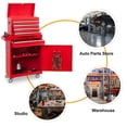 thumbnail image 5 of 5-Drawer Rolling Tool Chest, High Capacity, Adjustable Shelf, Lockable Drawers, Detachable 2 in 1 Mechanic Tool Box Storage Cabinet with Wheels for Garage Workshop Warehouse Repair Shop, Red, 5 of 8