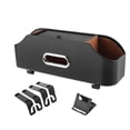 thumbnail image 2 of Caja de almacenamiento para el respaldo del asiento del automóvil, organizador del asiento trasero del automóvil, portavasos, diseño de gancho, diseño Negro, 2 of 8
