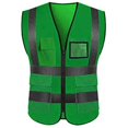 thumbnail image 1 of Men Hi Viz Vis Vest High Visibility Waistcoat Pocket Workwear Safety Jacket, 1 of 2
