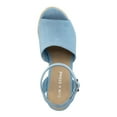 thumbnail image 3 of Sun + Stone Womens Fey Faux Suede Ankle Strap Heels, 3 of 3