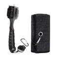 thumbnail image 4 of Kit de limpieza de golf shamjiam con toalla y cepillo negro, 4 of 8