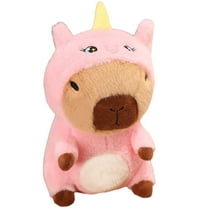 Capybara - Unicorn Stuffed Animal Capybara Wearing Pink Unicorn Costume Plushies Dressed as Cute Funny Plush Toys for Kids Stuffed Animals Gift for Lover 10 Inch