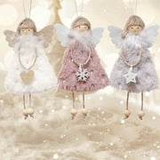 Christmas Ornament Doll,Christmas Hanging Angel Doll Pendant, Christmas Tree Ornament Doll Christmas Ornaments for Kids 3 Pcs