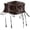 Brown, variant on PLHWHYQ Women's Wide Waspie Corset Belt, Faux Leather Mesh Lace Up Waist Cincher with Vintage Double Metal Buckle Black M