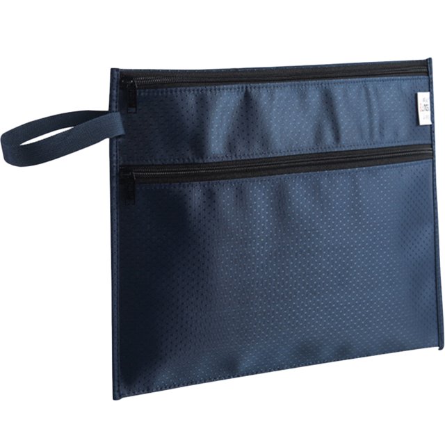 IFANLANDOR Bolsa Organizadora Azul De Tela Oxford Para Documentos Con De Cremallera