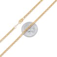 thumbnail image 2 of 2.8mm 14k Yellow Gold Plated Flat Mariner Chain Necklace, 24 inches, 2 of 7