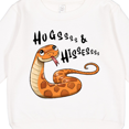 thumbnail image 3 of Inktastic Hugs and Hisses Cute Snake for Valentines Day Toddler Sweatshirt, 3 of 4